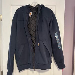 Carhartt thermal full zip rain defender hoodie, navy